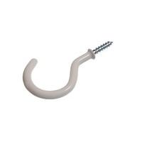 cup hook 50mm to shoulder total length 72mm white pvc coated pack 1000 ...