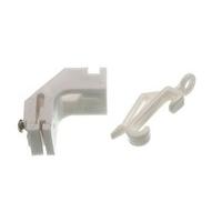 curtain rail bracket 12 track glide glider hooks 80 drape silver white