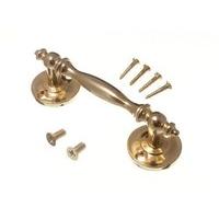 Cupboard Door Pull Handle with Back Plate Brassed 100MM + Screws ( pack 100 )