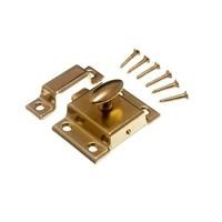 Cupboard Turn Catch Latch 50MM Eb Brass Plated with Screws ( pack of 12 )