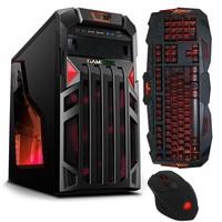 Cube Legend Ultra Fast Esport Ready Gaming PC AMD Dual Core with Radeon RX 460 Graphics Card, Includes Game Max Keyboard & Mouse with 3 Colour LED, AMD 