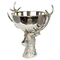 Culinary Concepts Large Stag Head With Stainless Steel Bowl