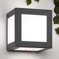 Cubo Cube-shaped Exterior Wall Lamp, Anthracite