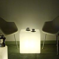 Cube Lit Side Table