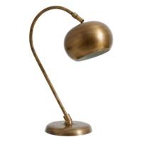 Curved Brass Table Lamp