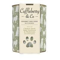 Cuffleberry & Co. Chicken Quail Baby Sweetcorn & Mushrooms In A Herb Gravy 400g (Pack of 6)