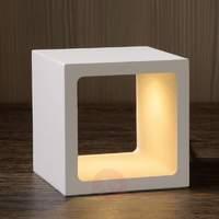 Cube-shaped Xio LED table lamp