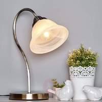 Curved table lamp Mialina with an E27 LED