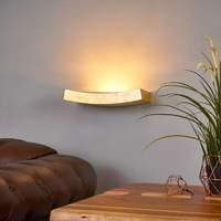 curved golden wall lamp berra