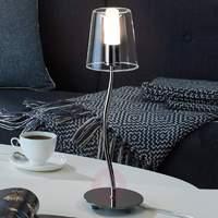 Curved Noventa LED table lamp
