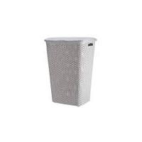 curver 55 litre laundry hamper cream