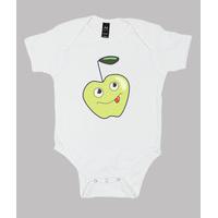 Cute Smiling Cartoon Apple