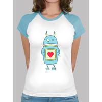 Cute Heart Holding Cartoon Robot