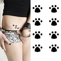 cute little bear puppys footprint tattoo stickers temporary tattoos1 p ...