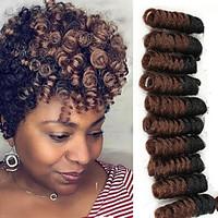 Curlkalon crotchet braid Saniya curl haar extension 10inch Curlkalon crotchet hair kanekalon hair braiding 20roots/pack 5packs make head