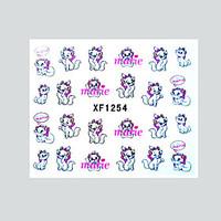 Cute Kitty Water Transfer Decals Nail Stickers