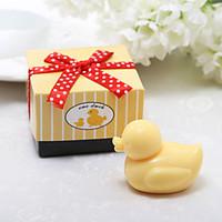 cute baby duck soap wedding favor in gift box