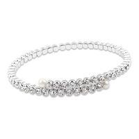 Cubic Zirconia Original Cuff, Silver