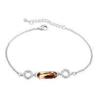 Cubic Zirconia Delicate Bracelet, Silver