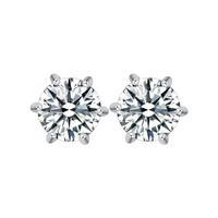 Cubic Zirconia Classic Crystal Earrings, Silver