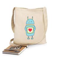 Cute Heart Holding Cartoon Robot