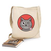 cute winking cat bag