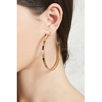 cutout hoop drop earrings