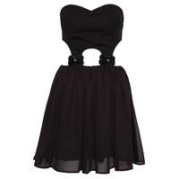 cut out bow detail dress