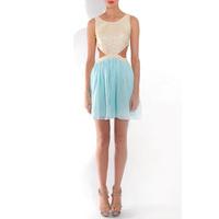 Cut Out Chiffon Dress