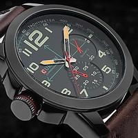 CURREN Men\'s Army Design Military Watch Japanese Quartz Leather Strap Cool Watch Unique Watch Fashion Watch