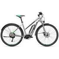 Cube Cross RACE 500 2017 Womens Electric Hybrid Bike | Silver/Green - 54cm