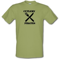 Cutlery Pirates male t-shirt.