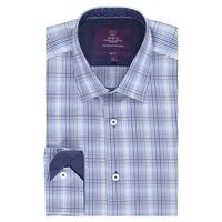 Curtis Blue & Navy Multi Check Slim Fit Men\'s Shirt