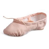 customizable womens dance shoes canvas ballet flat heel practice begin ...