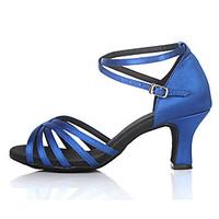 Customizable Women\'s Dance Shoes for Latin/Salsa in Blue