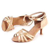 customizable womens dance shoes satin satin latin modern salsa sandals ...