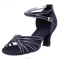 customizable womens latin pu sandals heels indoor buckle low heel brow ...