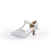 customizable womens latin tulle heels performance cuban heel silver 1  ...