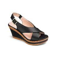 Cushion Walk Wedge Sandals EEE Fit