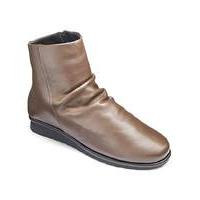 Cushion Walk Leather Ankle Boots E Fit