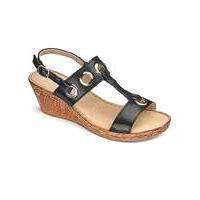 Cushion Walk Wedge Sandals E Fit