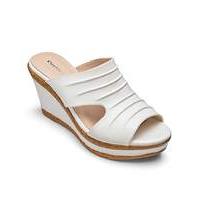 Cushion Walk Wedge Mule Sandals E Fit