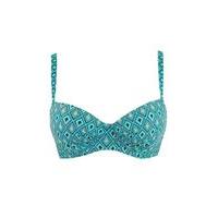 Curvy Kate Revive Balcony Bikini Top, Blue