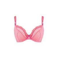 curvy kate flamingo pink princess plunge bra pink