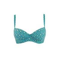 Curvy Kate Revive Balcony Bikini Top, Blue