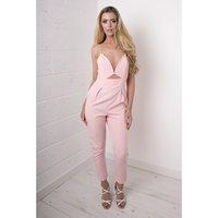 Cut-out Jumpsuit in Pink