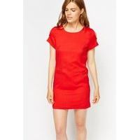 Cut Out Sleeve Shift Mini Dress