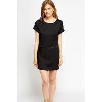 Cut Out Sleeve Shift Mini Dress