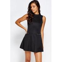 Cut Out Back Swing Mini Dress