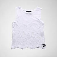 Cutwork Slub Shell Top